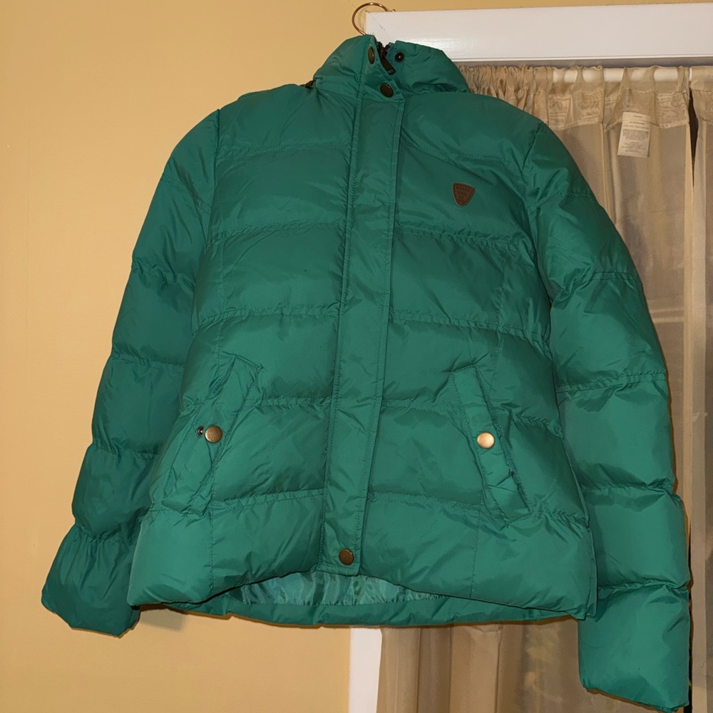 Boohoo Green Puffer Jacket